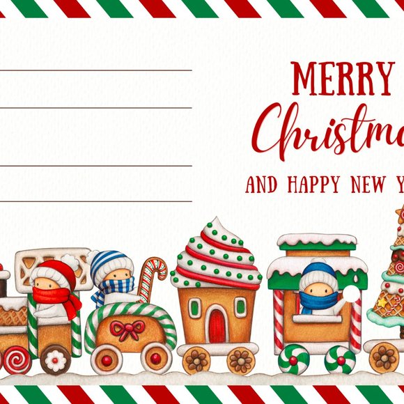 Merry & Happy Christmas Card | Printable Special Digital Card - Picture 5 of 5